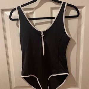 Athletic Zip Up Bodysuit